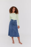 Pocket blue maxi skirt by Crew Basics