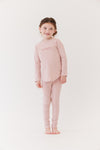 Heathered pink pajamas by Crew Lounge