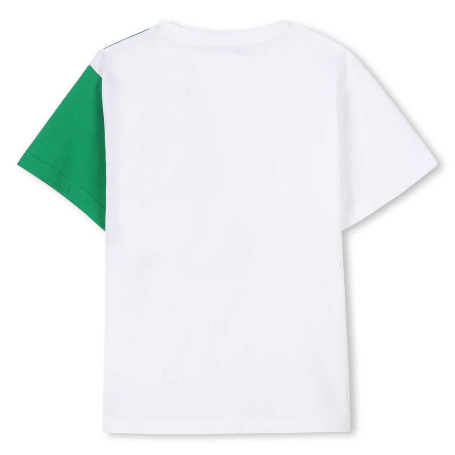 Colorblock green t-shirt by DKNY