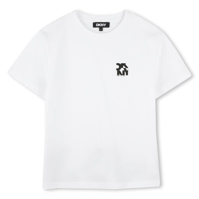 Back logo white t-shirt by DKNY