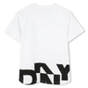 Back logo white t-shirt by DKNY