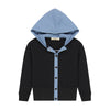 Denim hood scuba bomber by Retro Kid