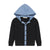 Denim hood scuba bomber by Retro Kid