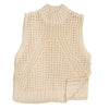 Crochet cream vest by Autumn Cashmere