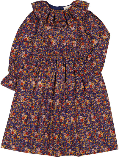 Songe indigo romantic flower dress by Louis Louise