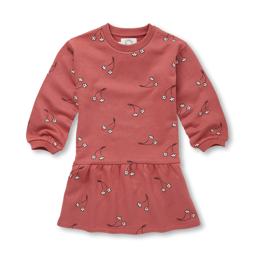 Cherry flower print dress by Sproet & Sprout