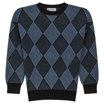 Diamond black/blue sweater by Blumint