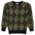 Diamond black/olive sweater by Blumint