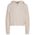 Cable knit cream hoodie sweater by MSGM