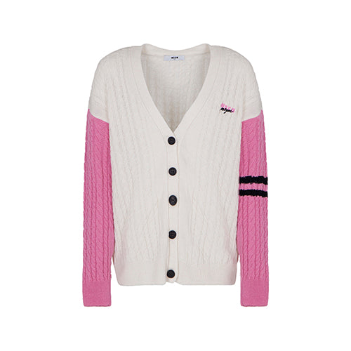 Cable knit cardigan by MSGM