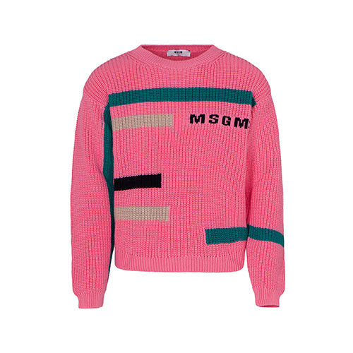 Cropped pink sweater by MSGM