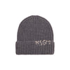 Ribbed grey hat by MSGM