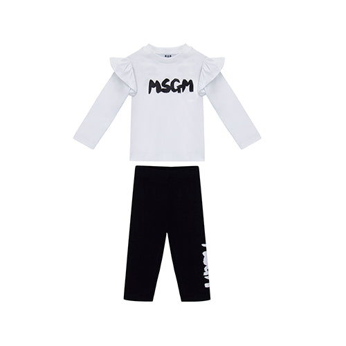 Ruffle t-shirt legging set by MSGM