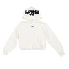 Cream bubble logo hoodie by MSGM