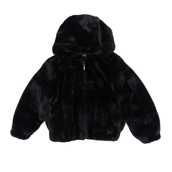 Fur zip black jacket by Twinset