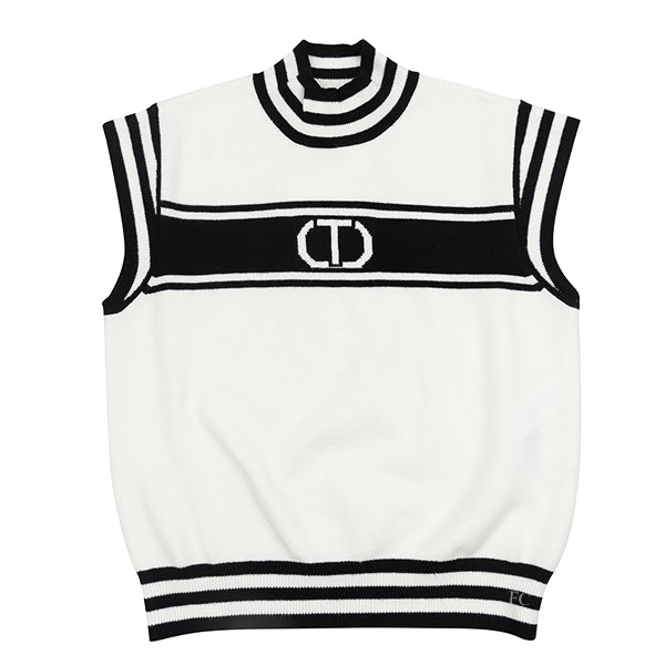 T logo vest by Twinset