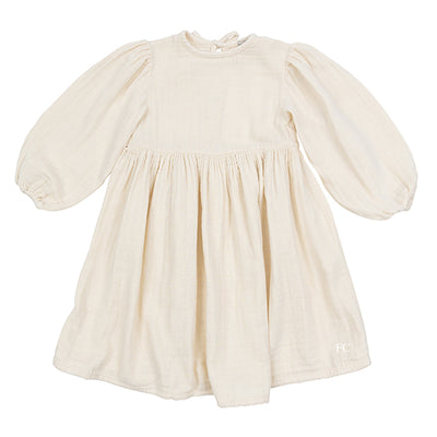 Iris ivory apron lace dress by Bebe Organic