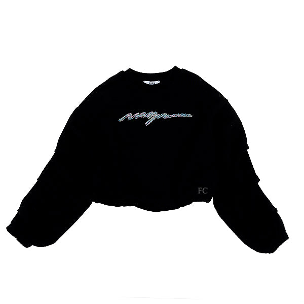 Bubble black sweatshirt by MSGM