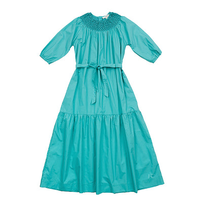 Jade green tiered dress by Alexandre Laurent