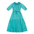 Jade green tiered dress by Alexandre Laurent