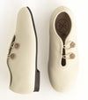 Frothed milk austere shoes by Tannery & Co