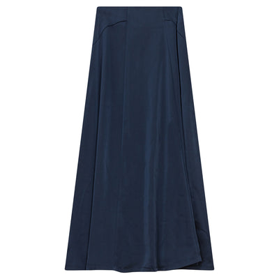 Flared navy skirt by Gem