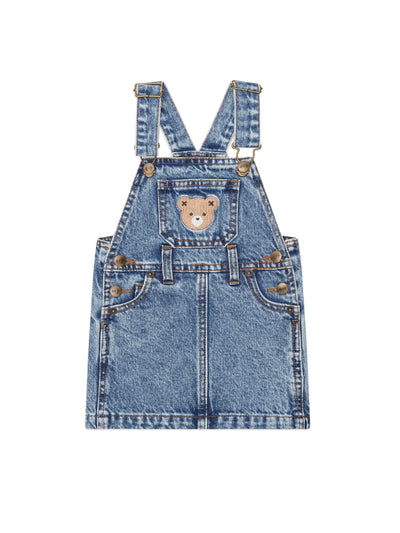 Dreamy Denim Pinafore by Hux Baby