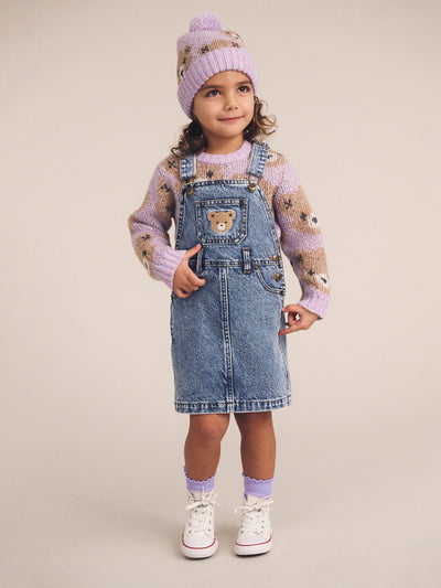 Dreamy Denim Pinafore by Hux Baby