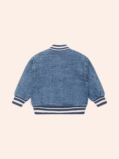 Dreamy Denim Bomber Jacket by Hux Baby