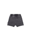 Washed Black Slouch Short by Hux Baby