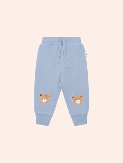 Stone Blue Furry HuxBear Sweat Set by Hux Baby