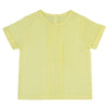 Pin tuck yellow shirt by Ra & Da