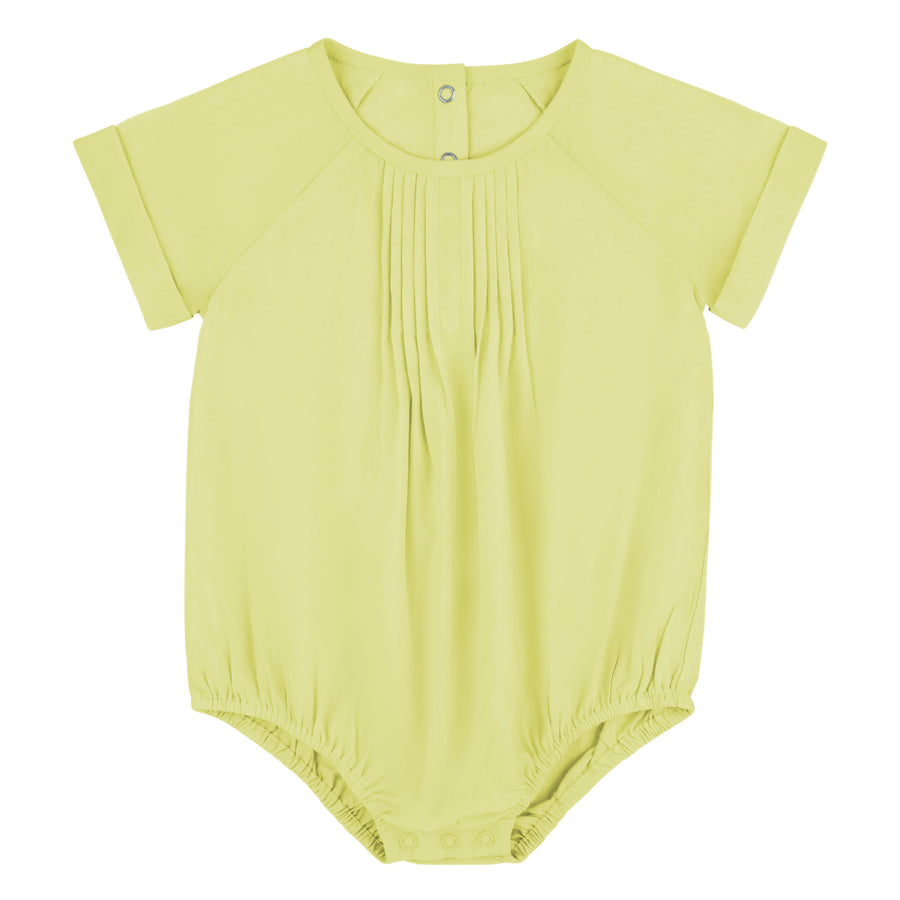 Pin tuck yellow romper by Ra & Da