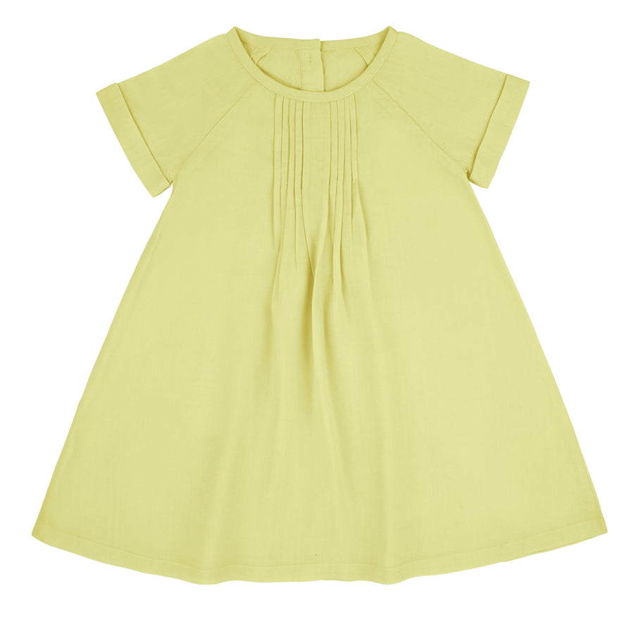 Pin tuck yellow dress by Ra & Da