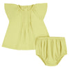 Pin tuck yellow set by Ra & Da