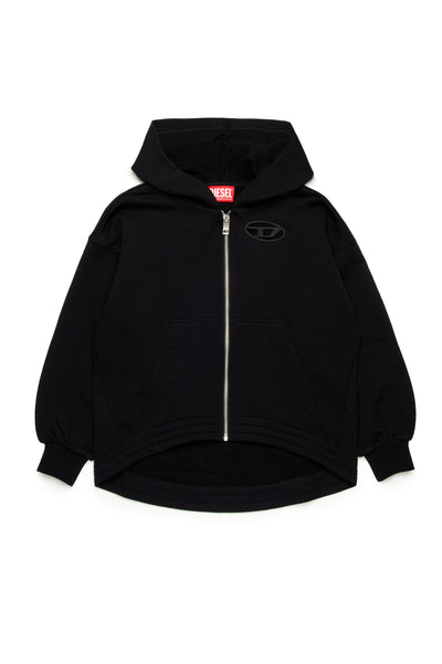 Zip black hoodie by Diesel