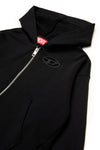 Zip black hoodie by Diesel