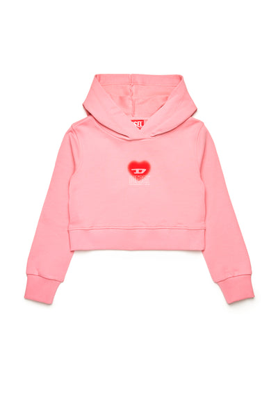 Heart print hoodie by Diesel