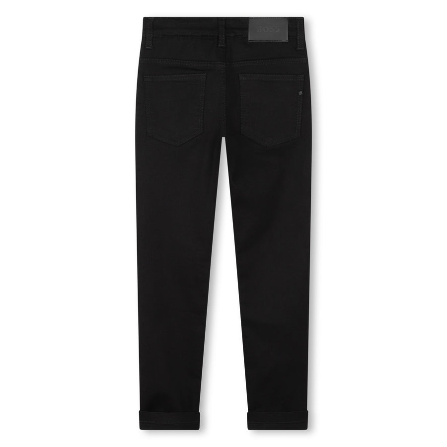 Slim fit black pants by Boss