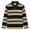 Striped black/beige polo by Boss