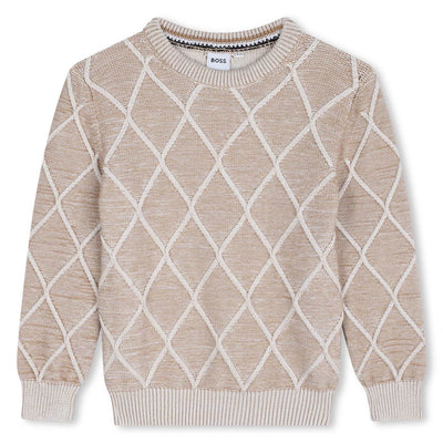 Diamond pattern sweater by Boss