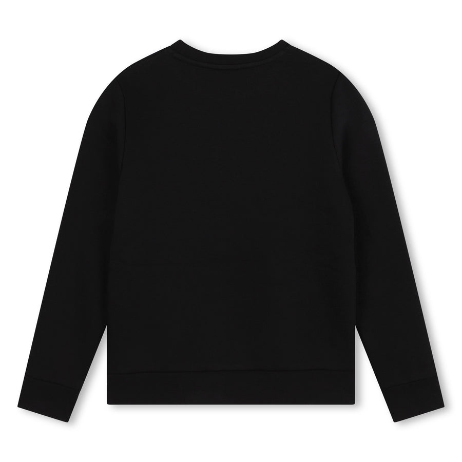 Logo black sweatshirt by Boss