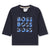 Multi logo navy tee by Boss