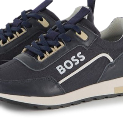 Navy sneakers by Boss