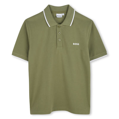 Dark green polo by Boss