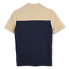 Colorblock navy polo by Boss