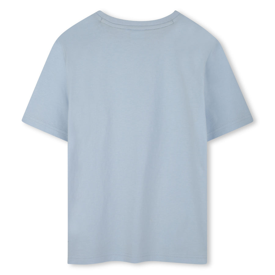 Multi logo blue t-shirt by Boss