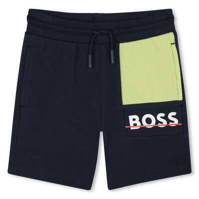 Pique navy shorts by Boss