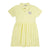 Short Sleeves Yellow Terry Dress by Tocoto Vintage