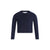 LP embossed navy cardigan by Little Parni